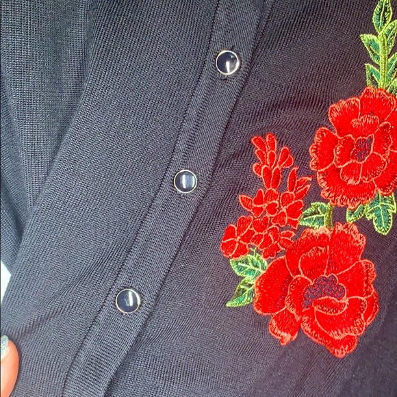 Anthropologie Esperanza NWOT flower embroidered - Picture 5 of 7